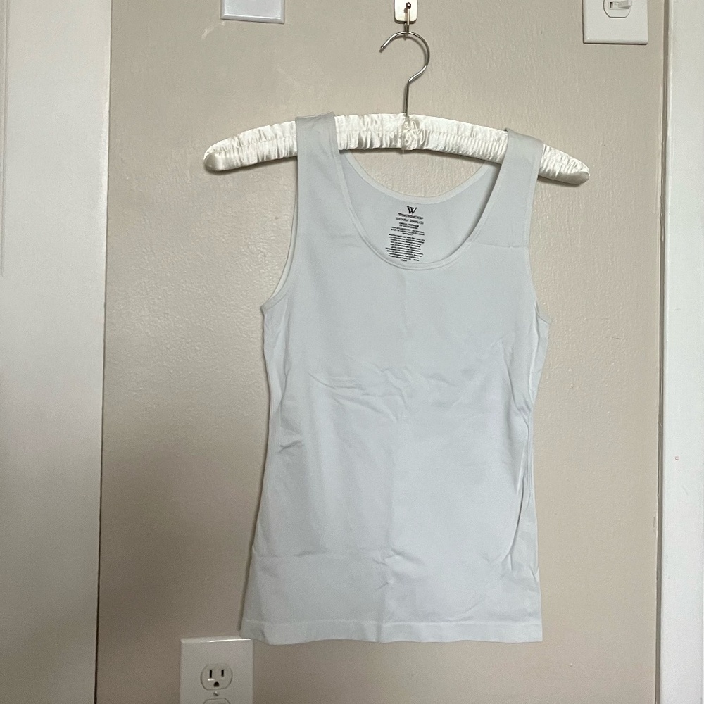 Worthington Suitable Seamless Small/Medium S/M White Tank Top Women's